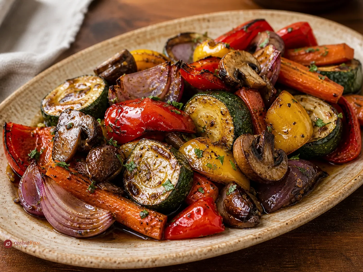 Roasted Vegetable Mix with Balsamic and Soy