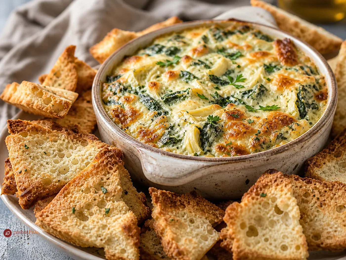 Gluten-Free Spinach and Artichoke Bread Bites