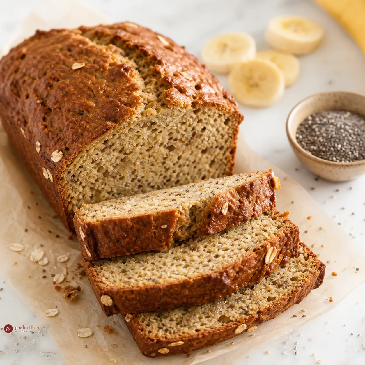 Vegan Banana Bread - Light and Fluffy