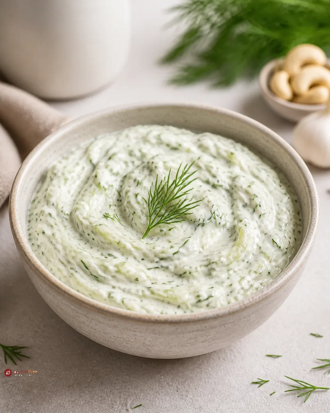 טזציק קרמי על בסיס קשיו