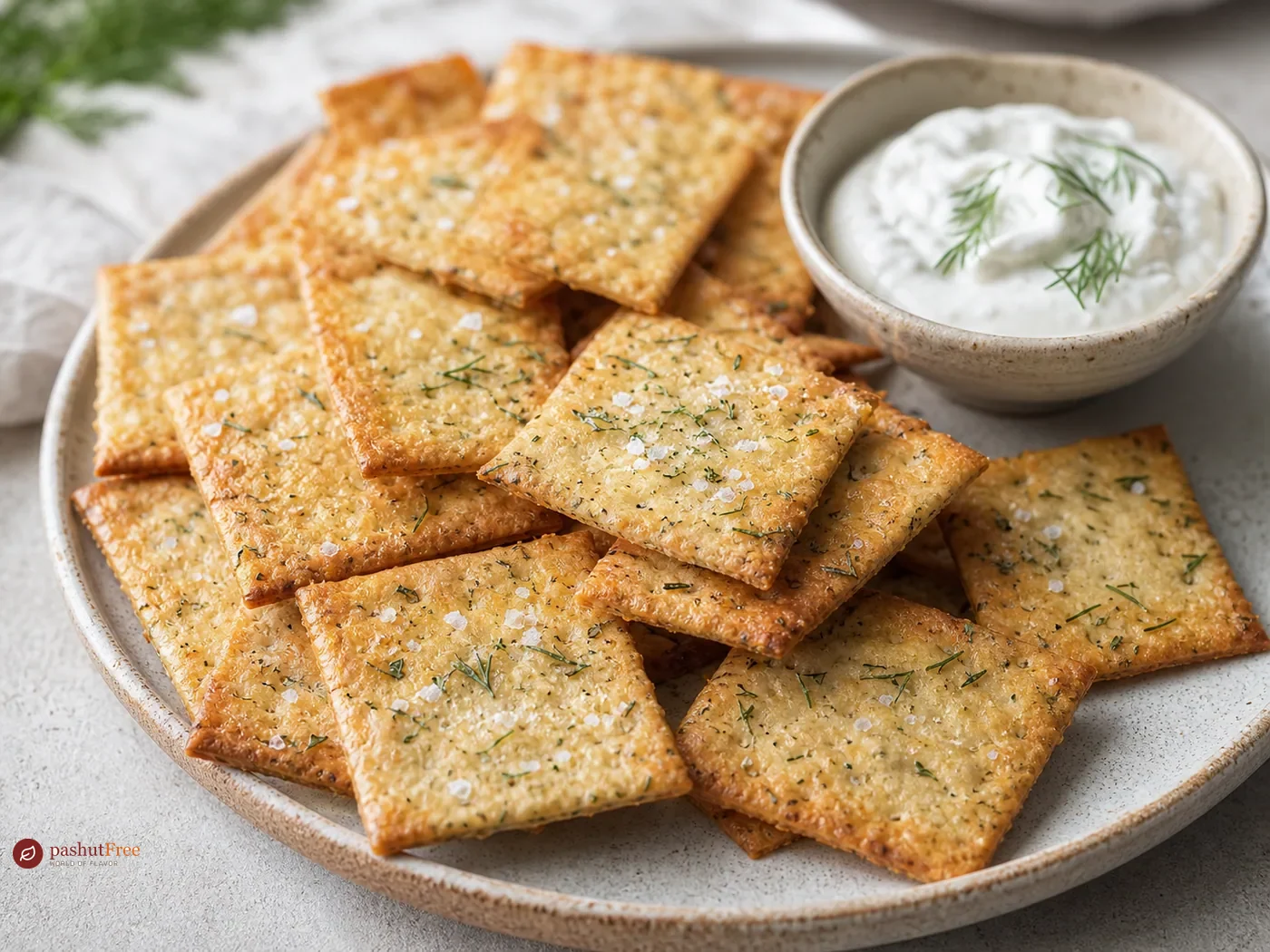 Crackers de eneldo sin gluten