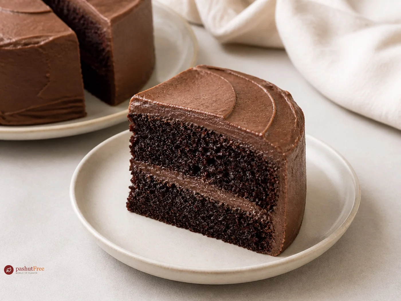 Rich Chocolate Cake with Creamy Chocolate Frosting