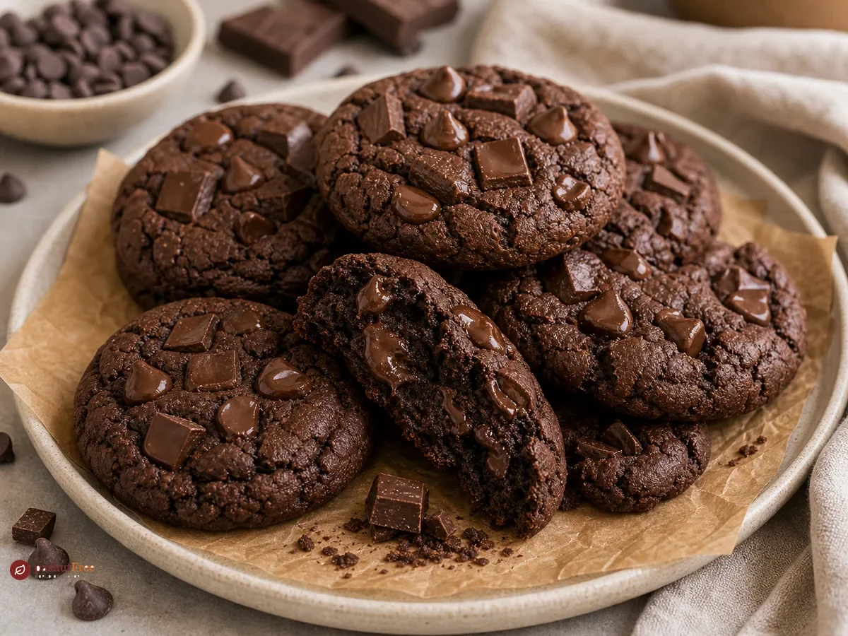 Triple Chocolate Delight Cookies