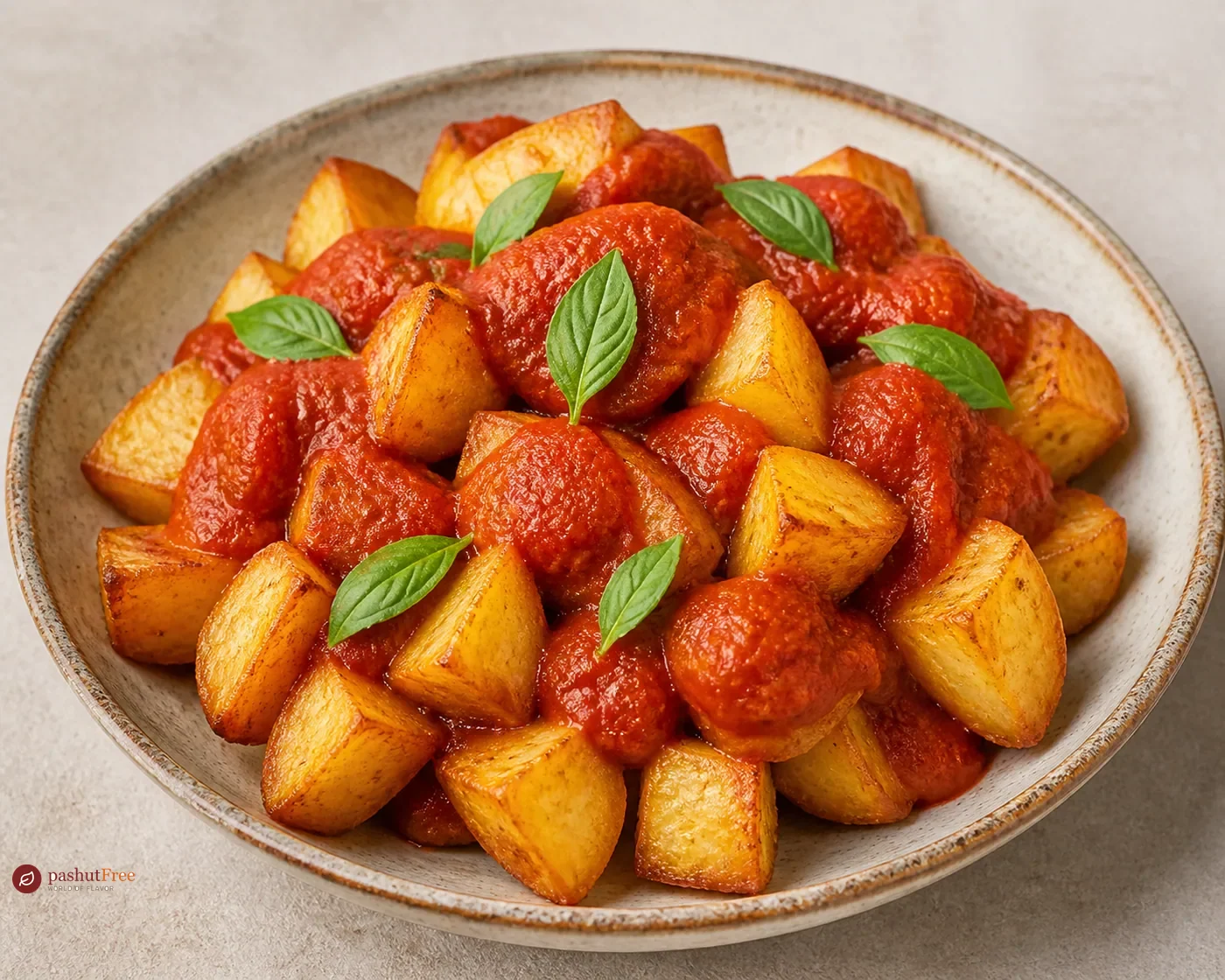 Patatas bravas en freidora de aire