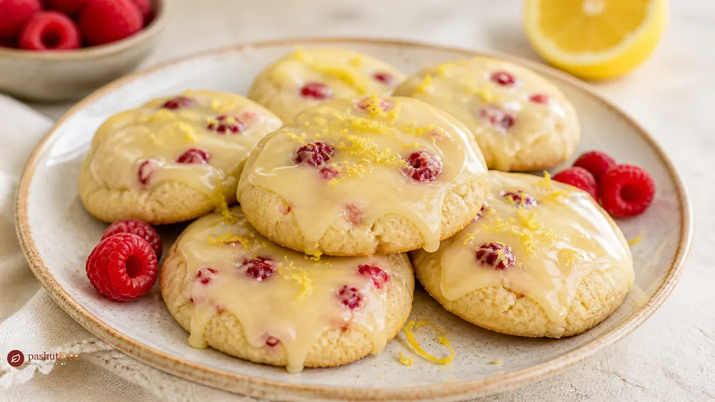 Lemon Raspberry Delight Cookies כמנה ביתית מוכנה