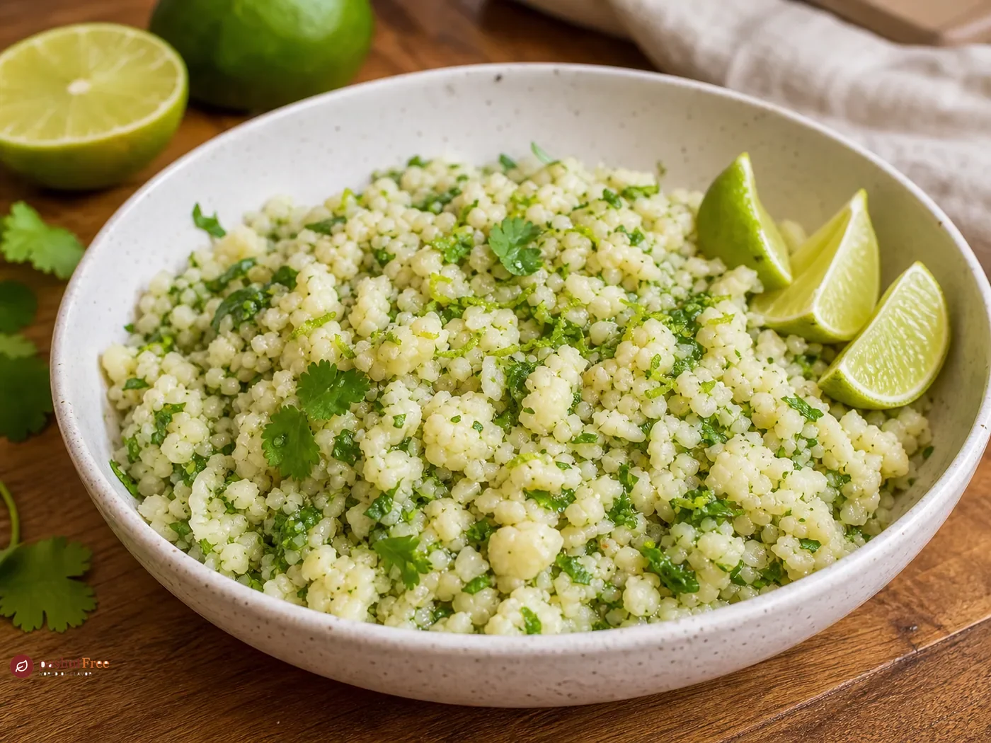 Arroz de Coliflor con Cilantro y Lima