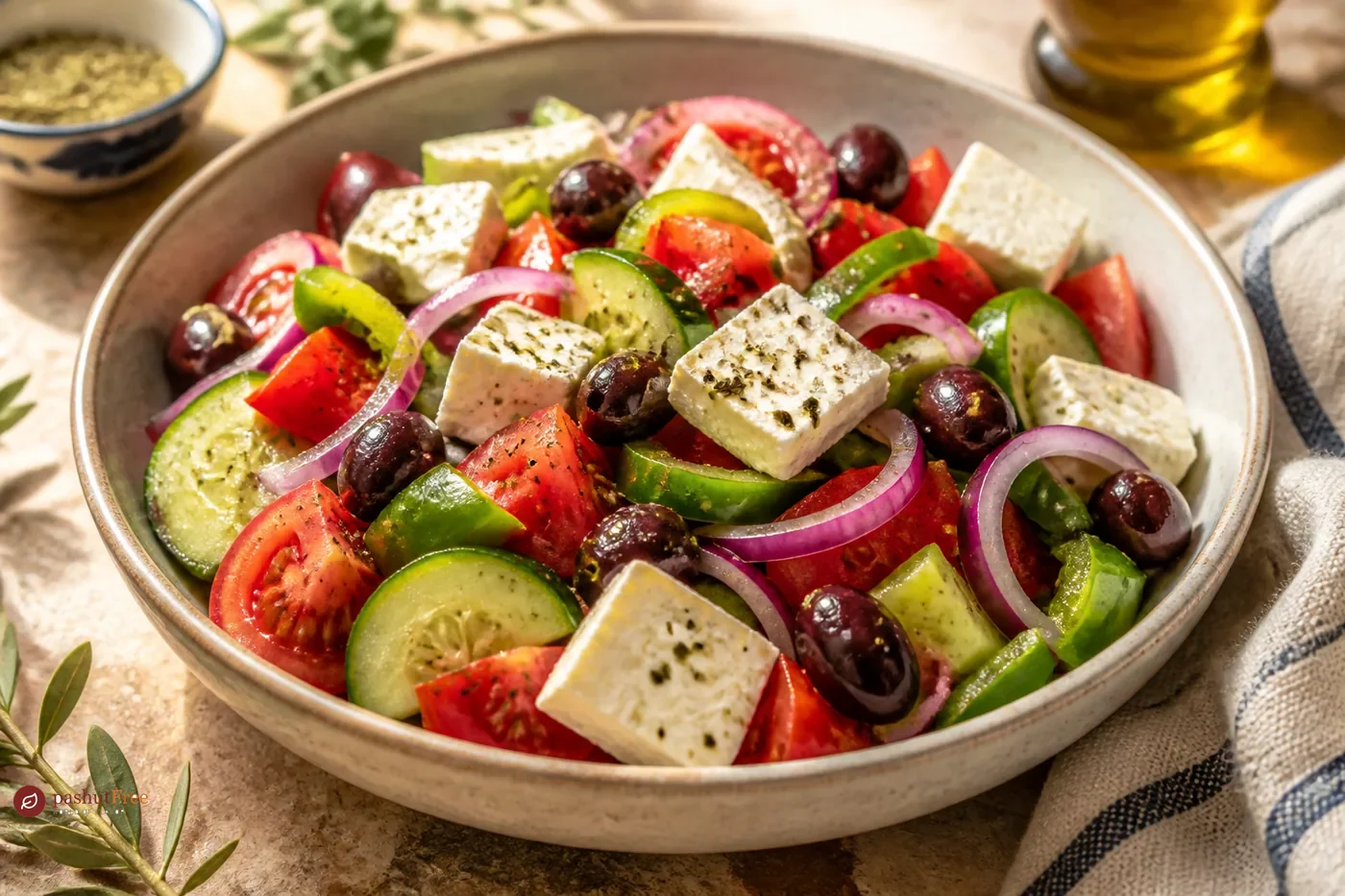 Refrescante Ensalada Griega
