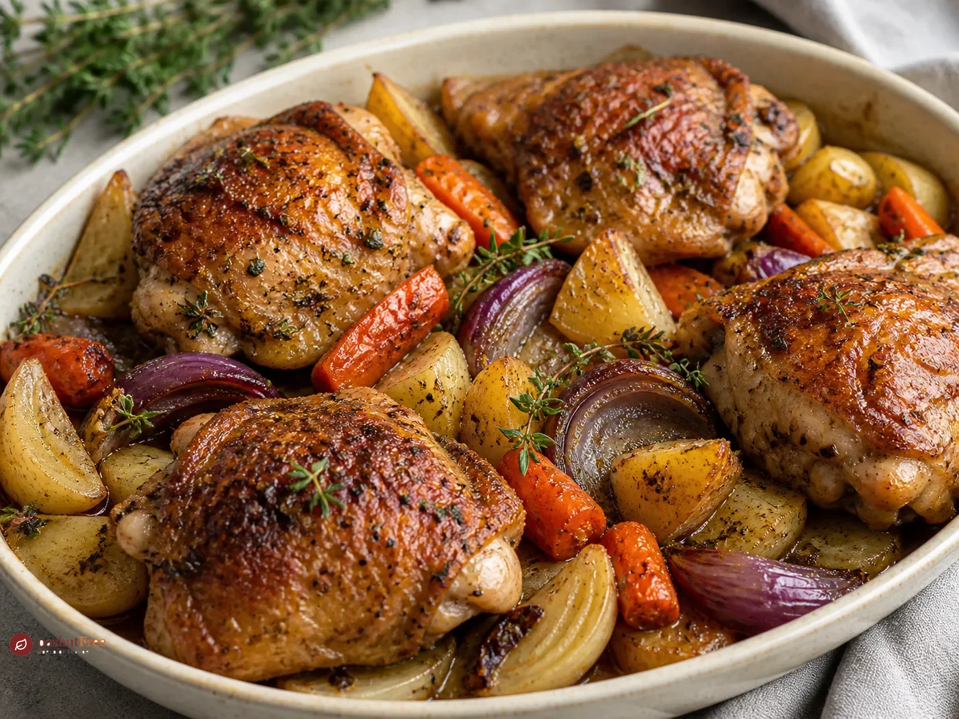 Savory Roasted Turkey Thighs