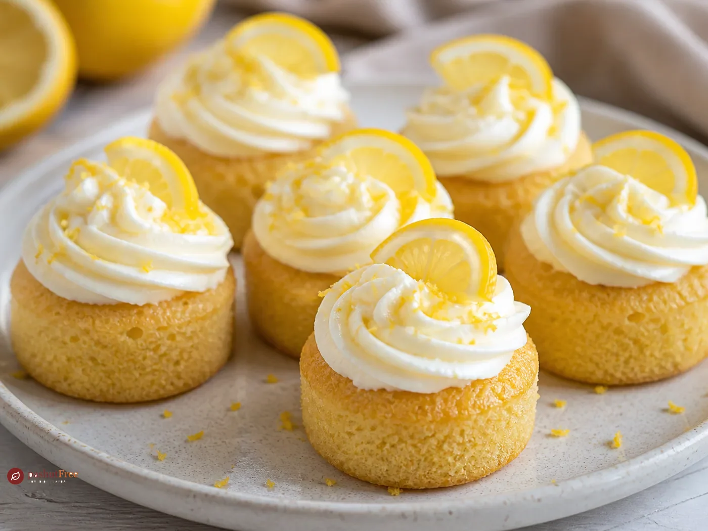 Gluten-Free Lemon Cupcakes with Coconut Icing