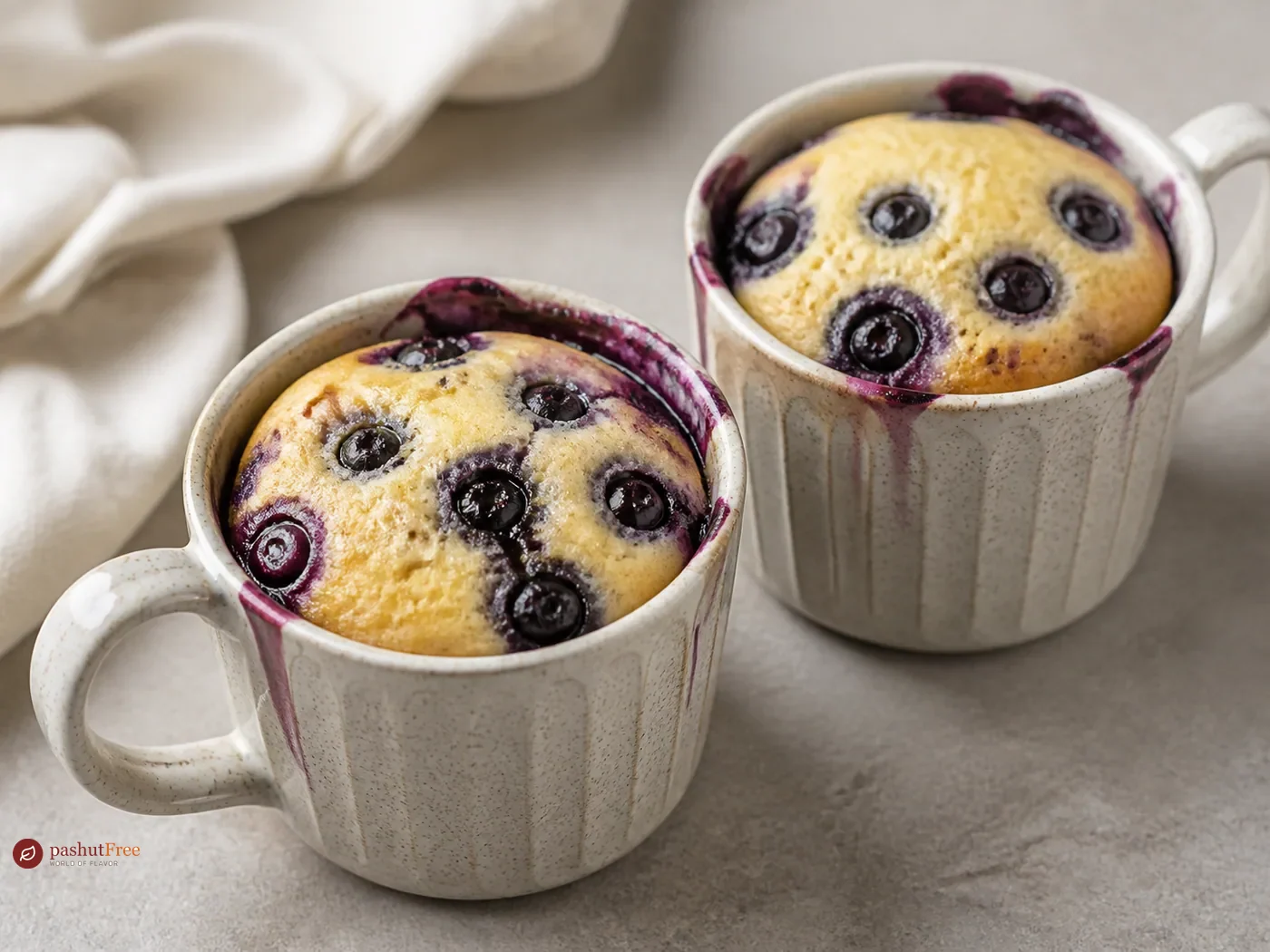 Blueberry Mug Cakes