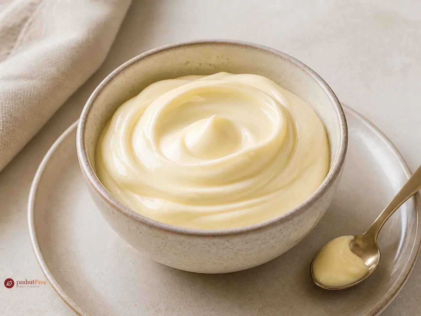 Quick and easy homemade mayonnaise served as a ready-made homemade dish