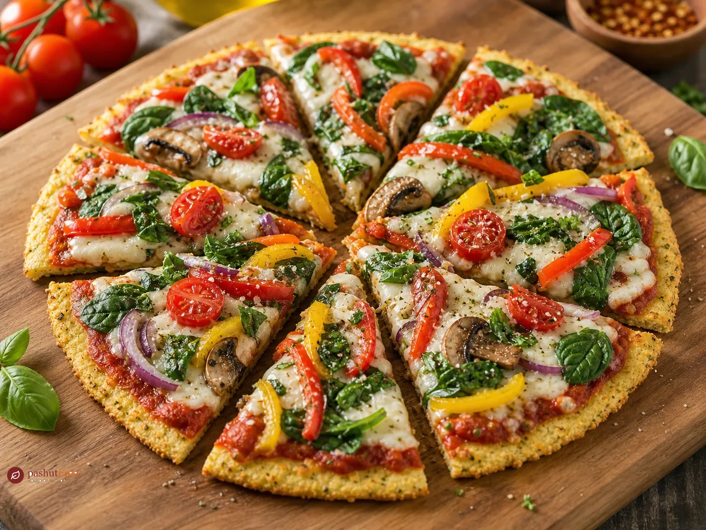 Gluten-Free Vegetable Flatbread Pizza