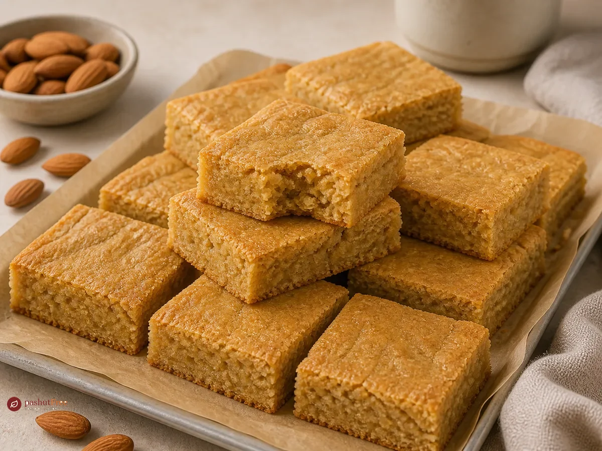 Chewy Almond Flour Blondies