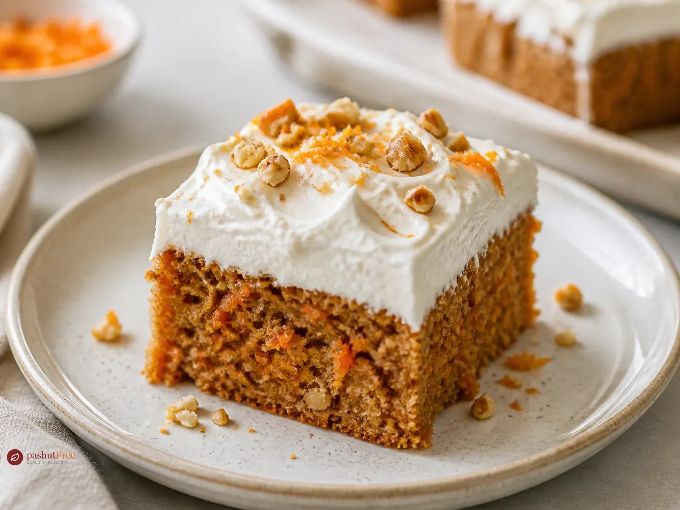 Vegan Carrot Cake with Coconut Cream