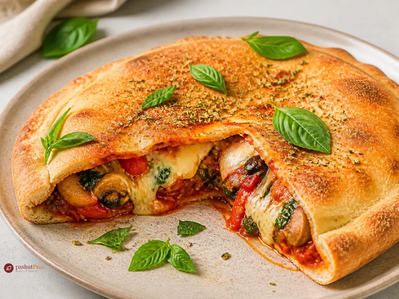 Vegan Stuffed Crust Pizza
