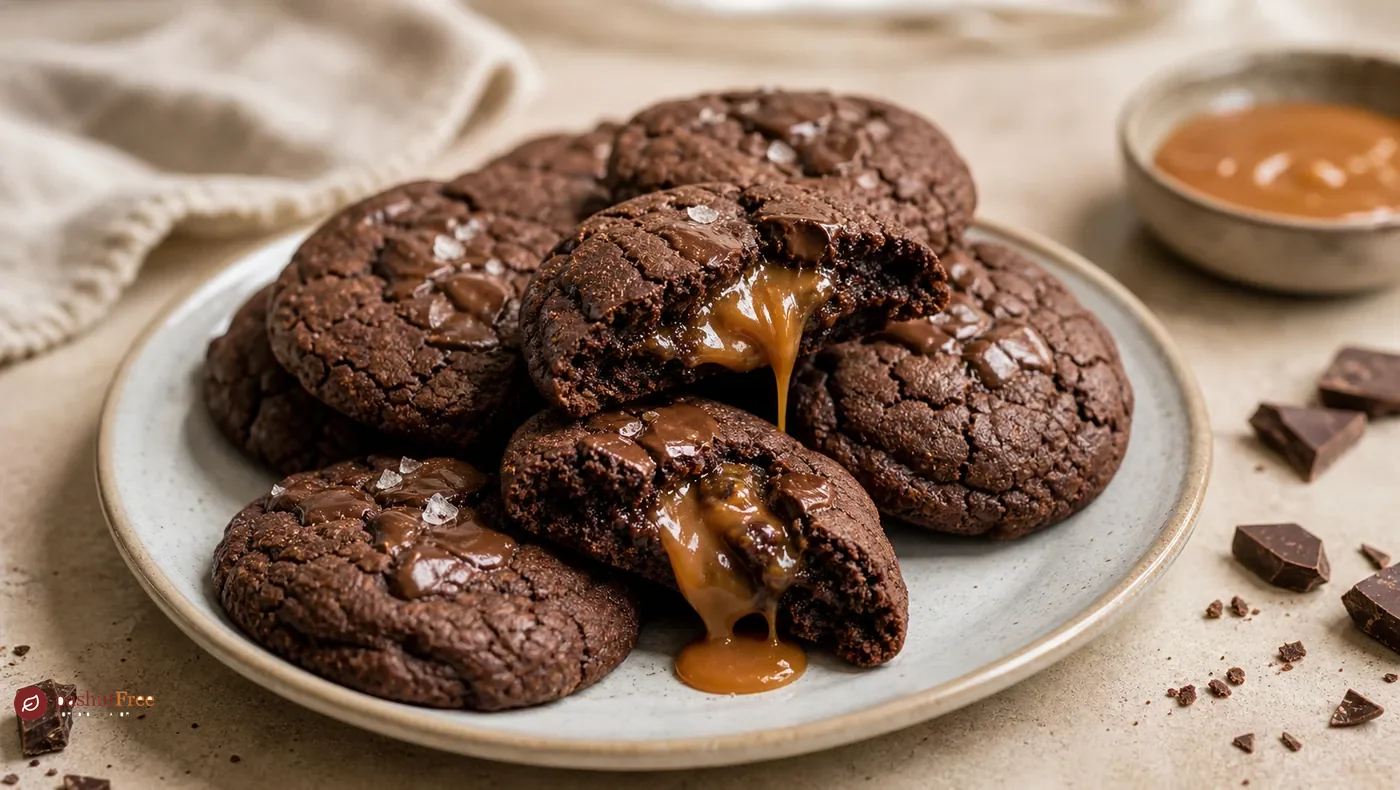 Chocolate Caramel Surprise Cookies כמנה ביתית מוכנה