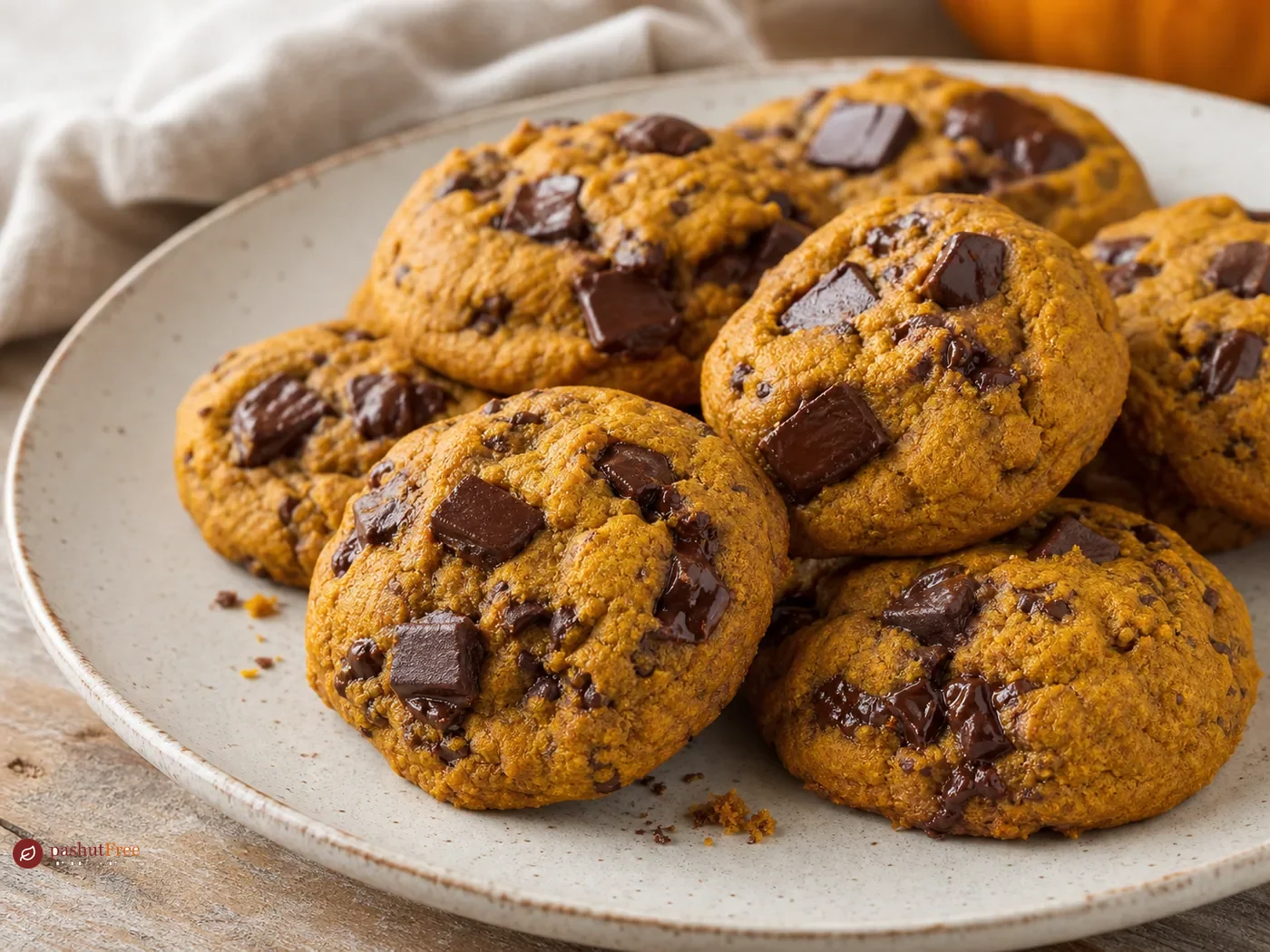 Gluten-Free Pumpkin and Chocolate Chunk Cookies