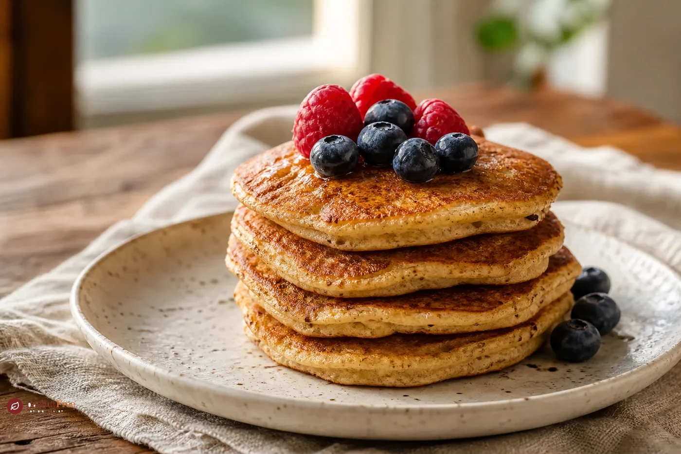 Finished homemade dish: Fluffy Four-Ingredient Low-Carb Pancakes