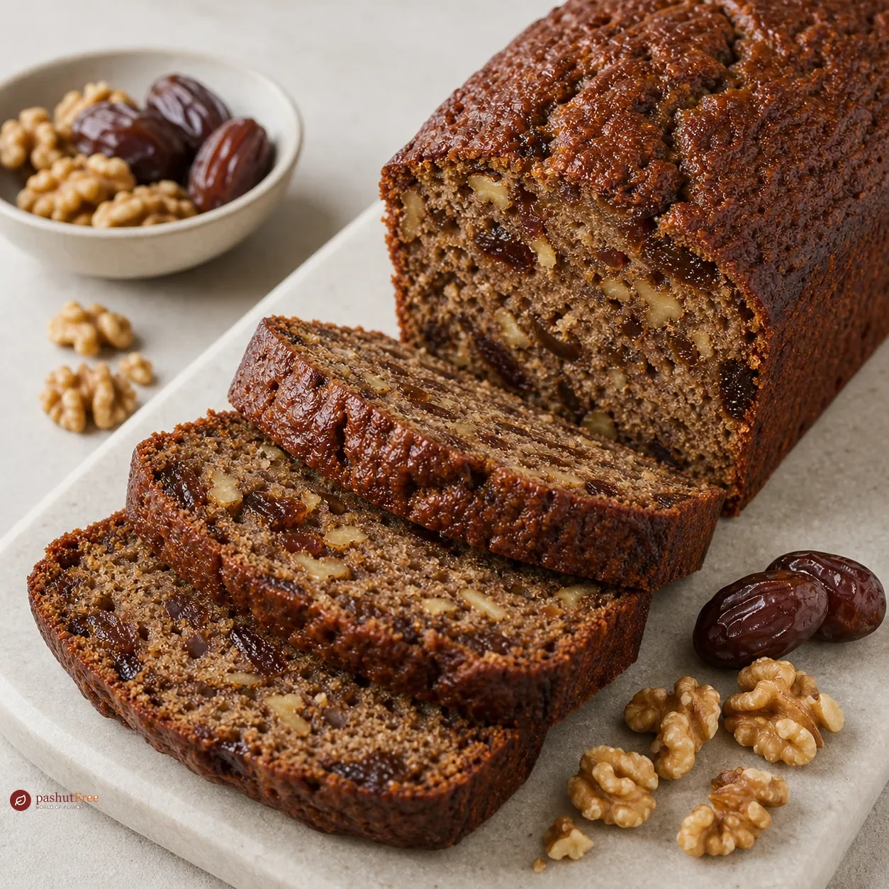 Gluten-Free Date and Walnut Loaf