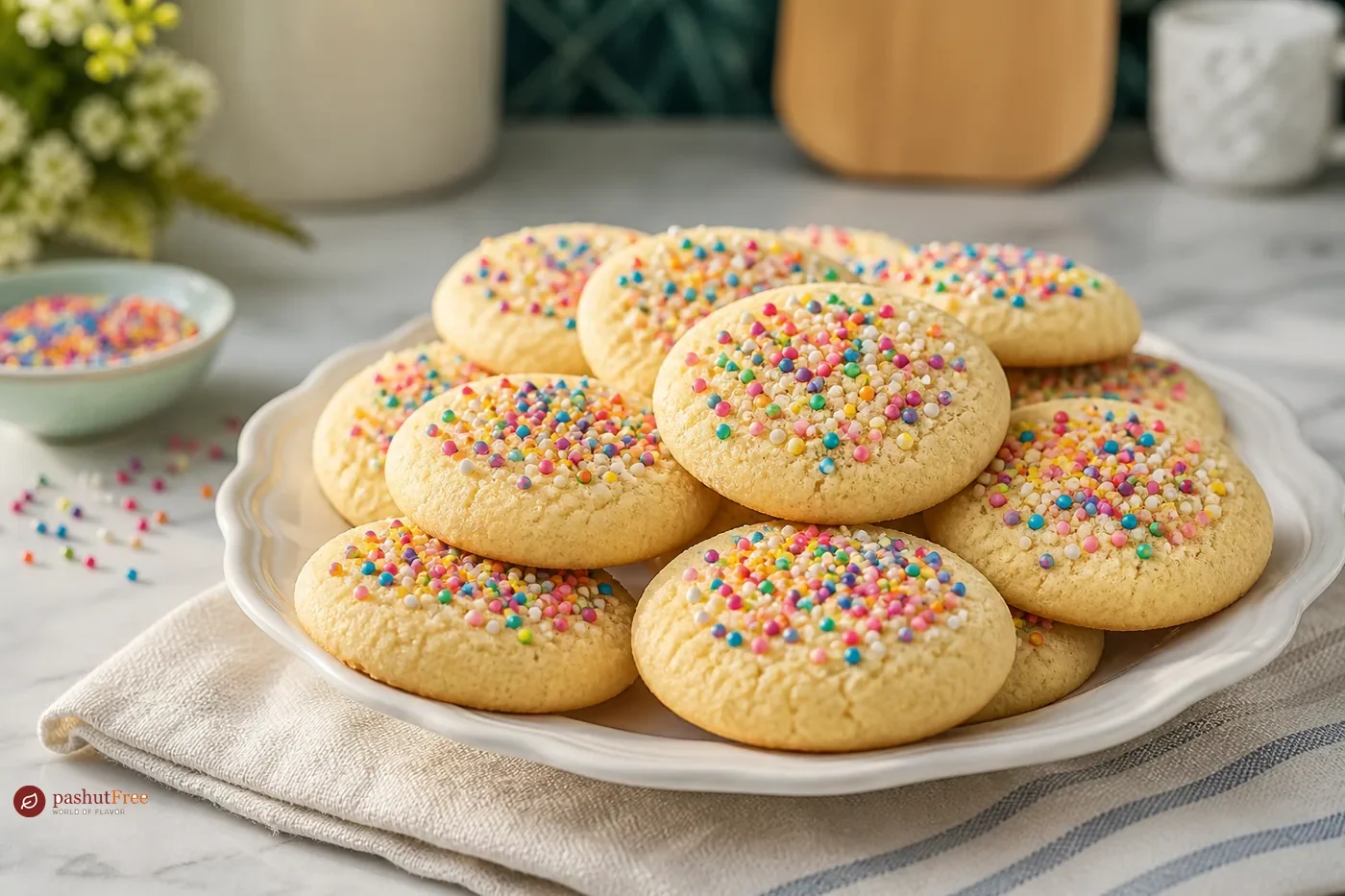 Finished homemade dish: Festive Sugar Cookies with Sprinkles