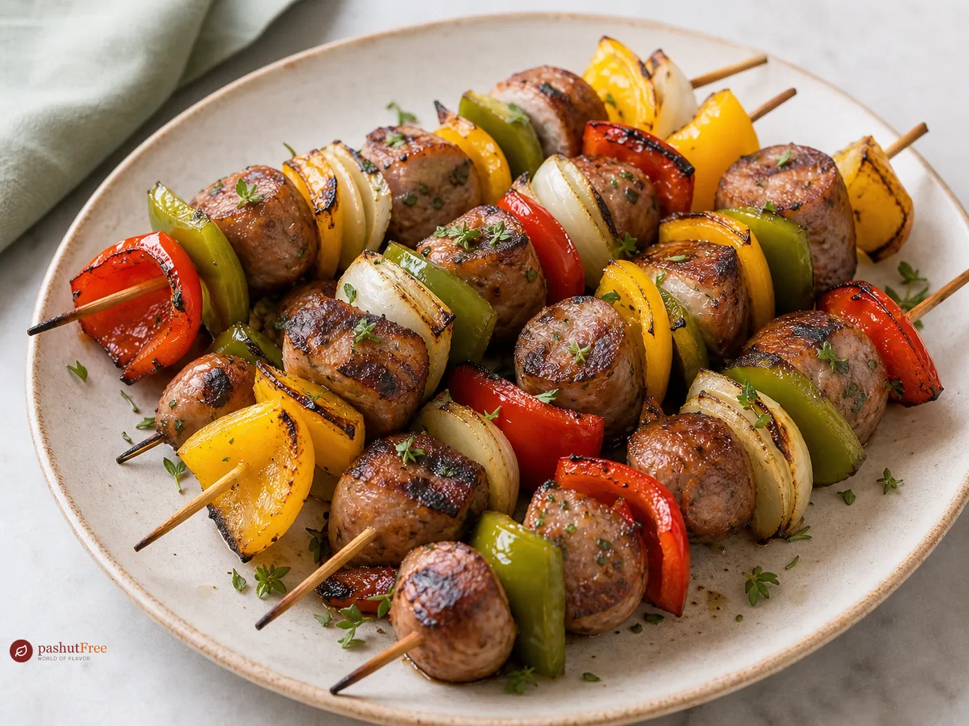 Sausage and Pepper Skewers