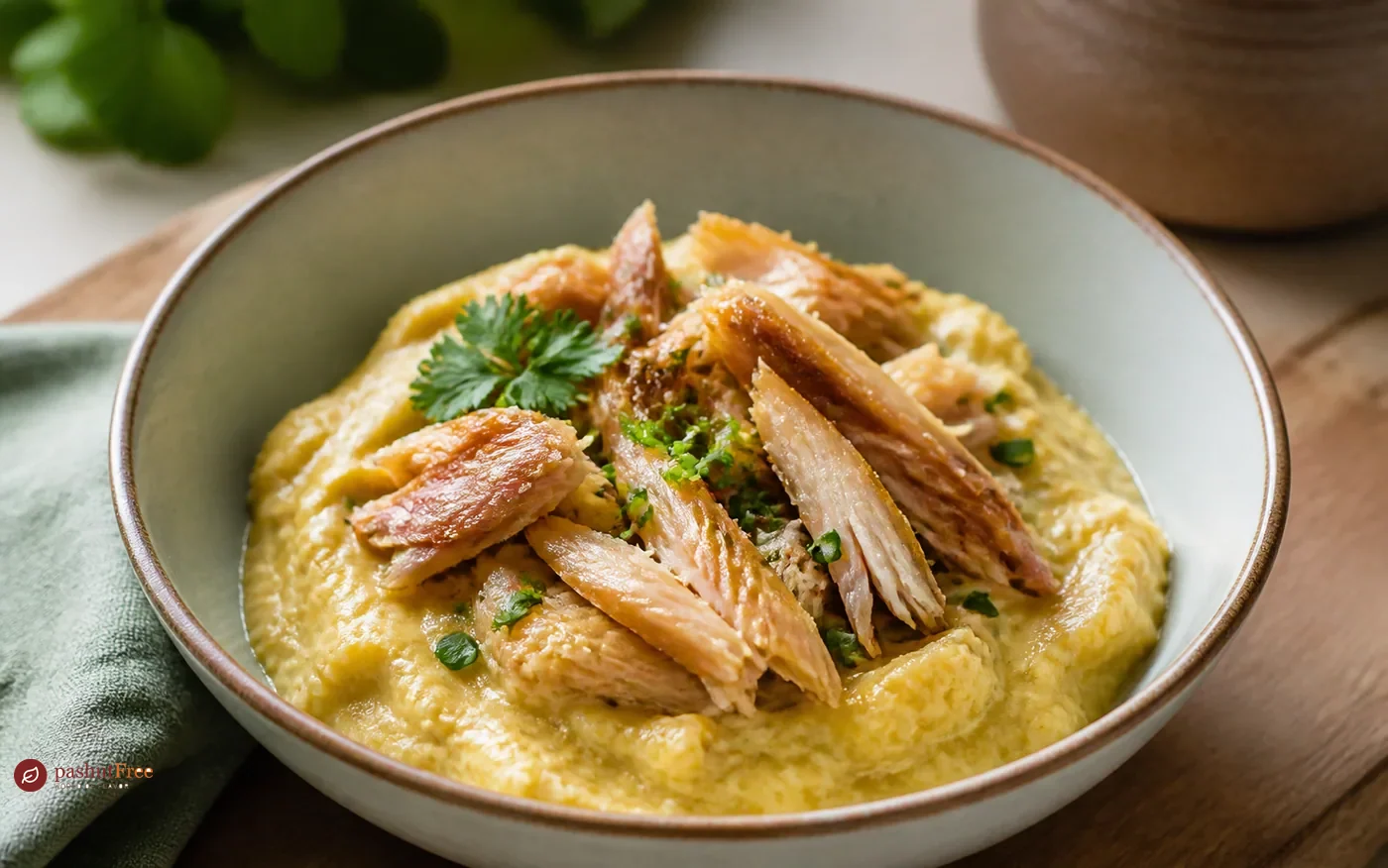 savoury Plantain Porridge with Smoked Fish