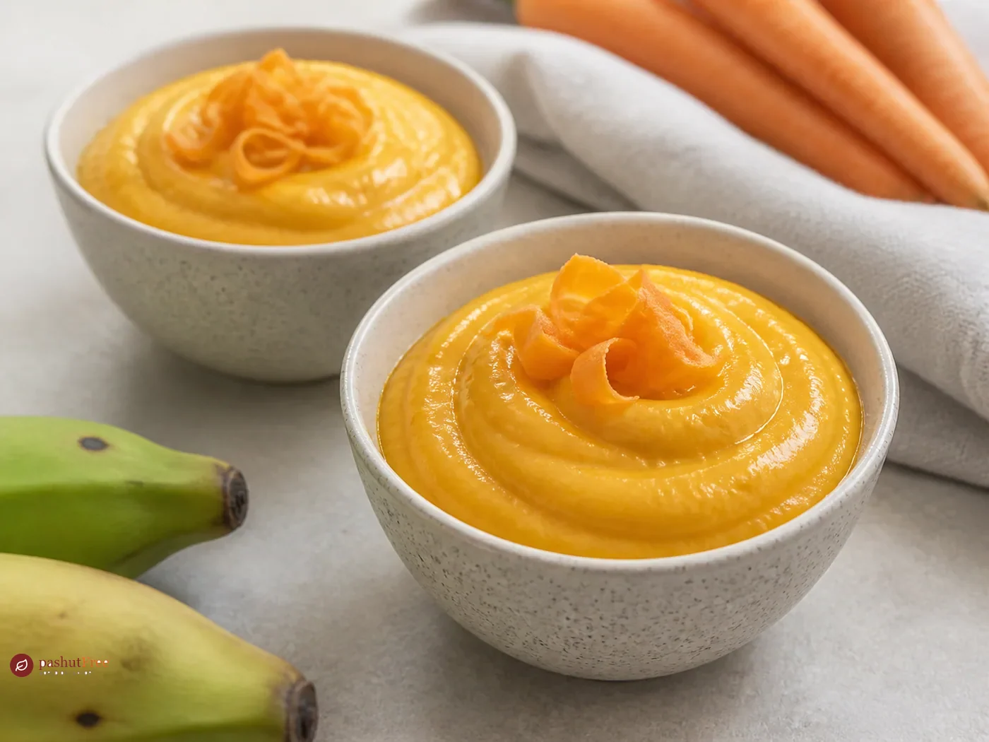Banana and Carrot Creamy Custard Substitute