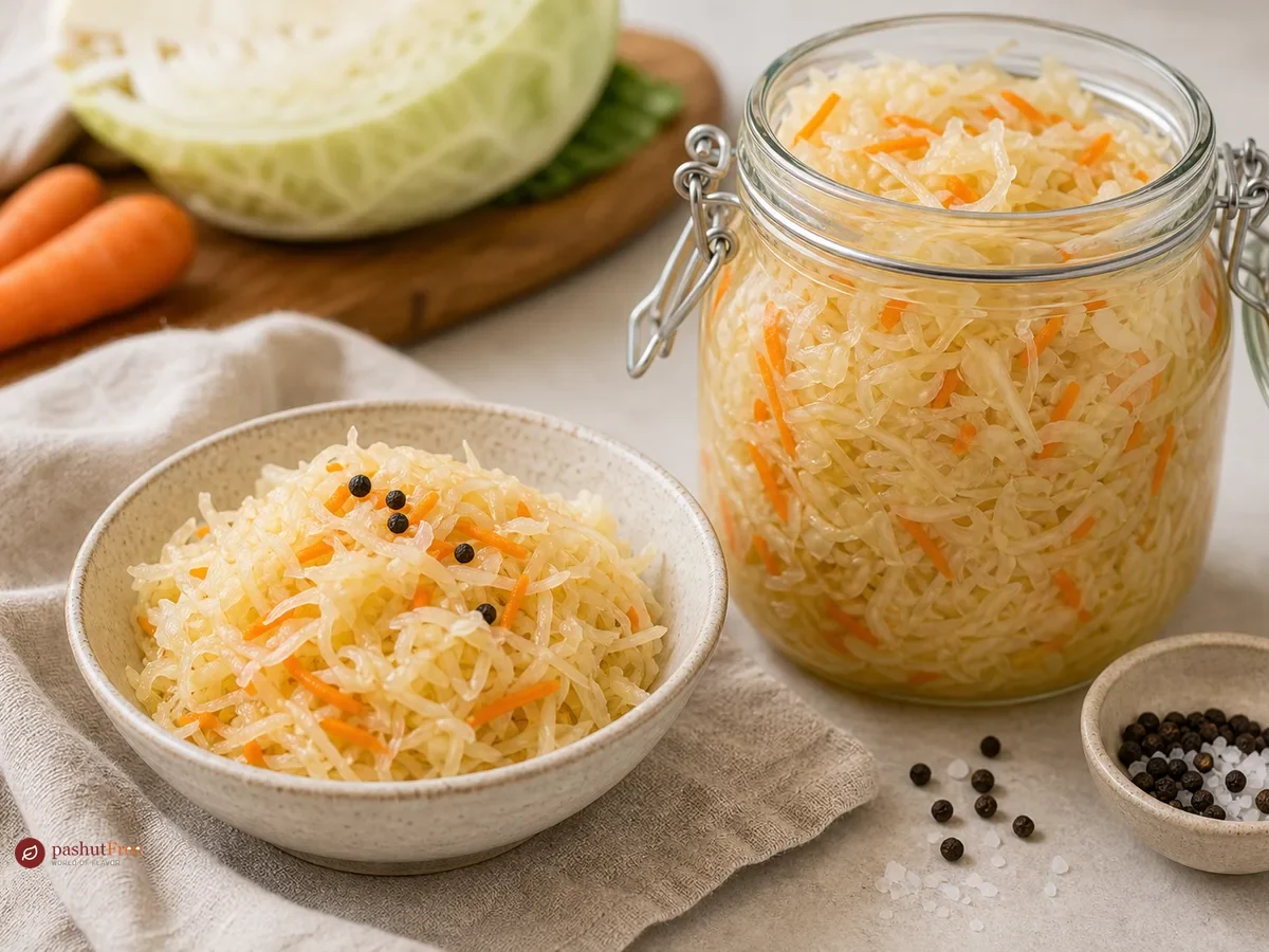 Homemade Crunchy Sauerkraut