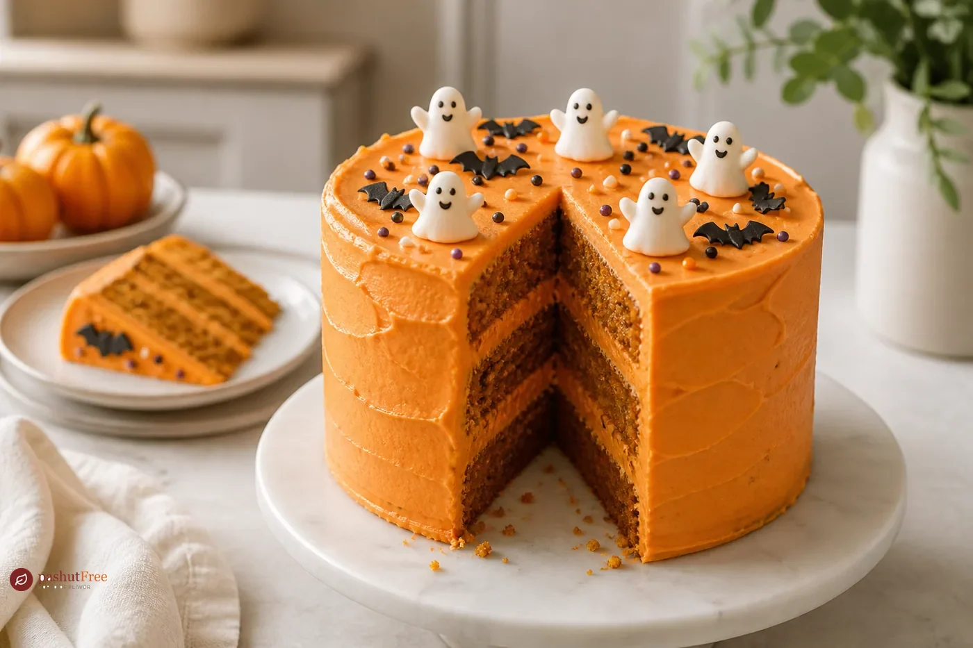 Allergy-Friendly Halloween Cake כמנה ביתית מוכנה