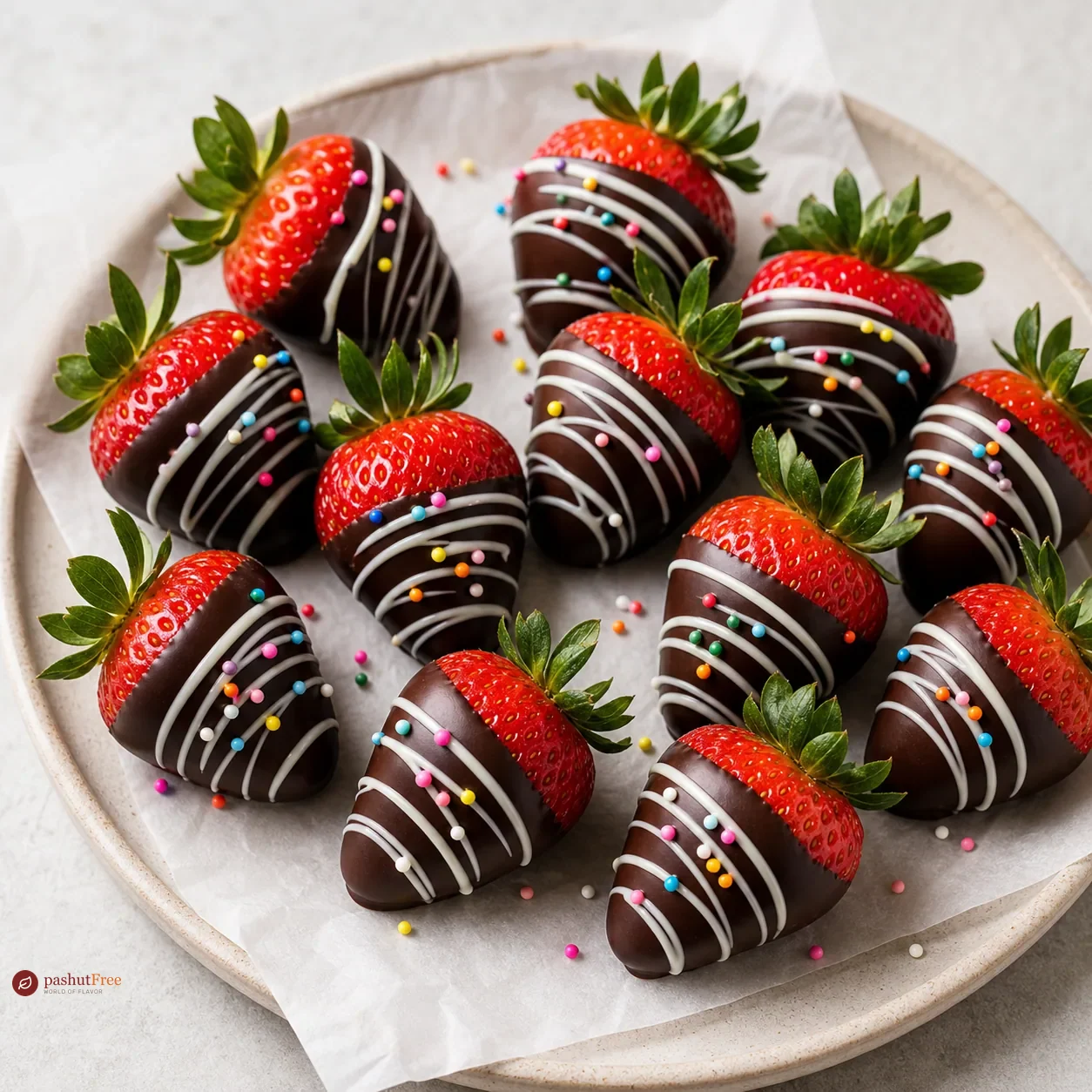 Festive Chocolate-Dipped Strawberries