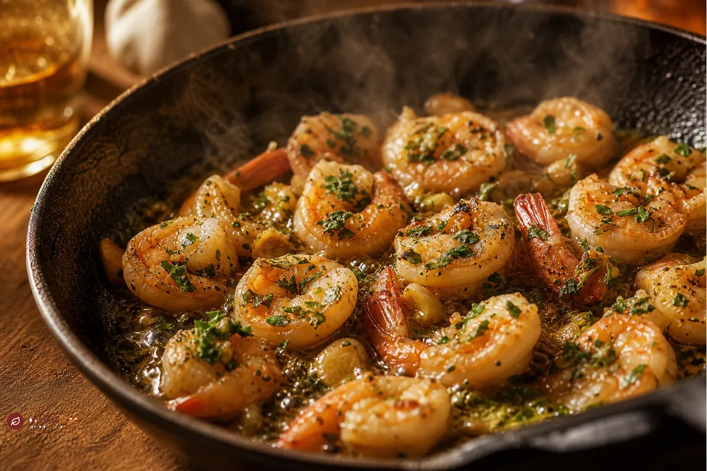 Garlicky prawns with sherry