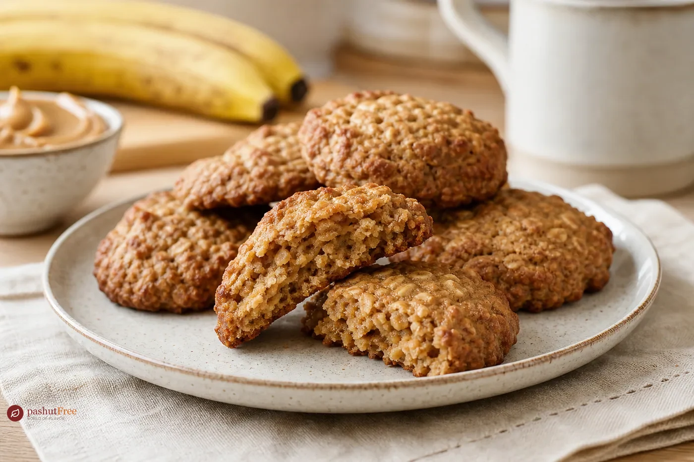 Finished homemade dish: Nutritious Almond Butter Banana Breakfast Cookies