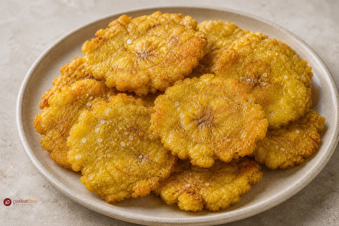Crispy Green Plantain Tostones