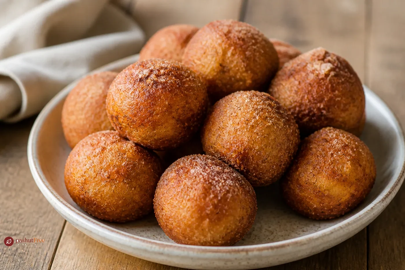 Bolas de Matzá Crujientes con Azúcar y Canela