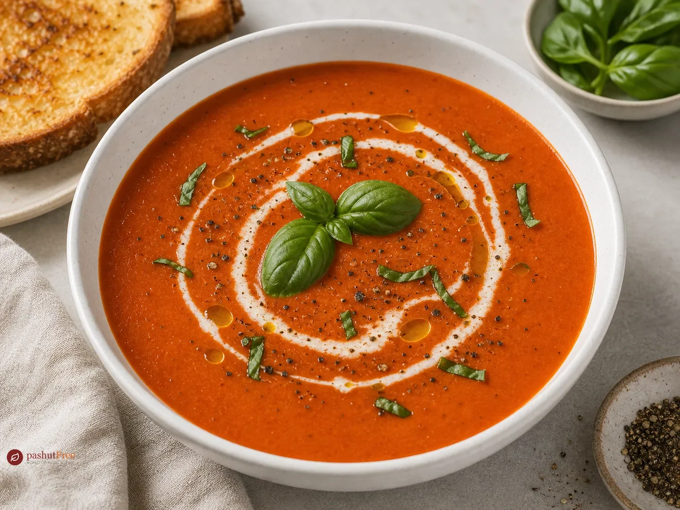 Sopa cremosa de tomate