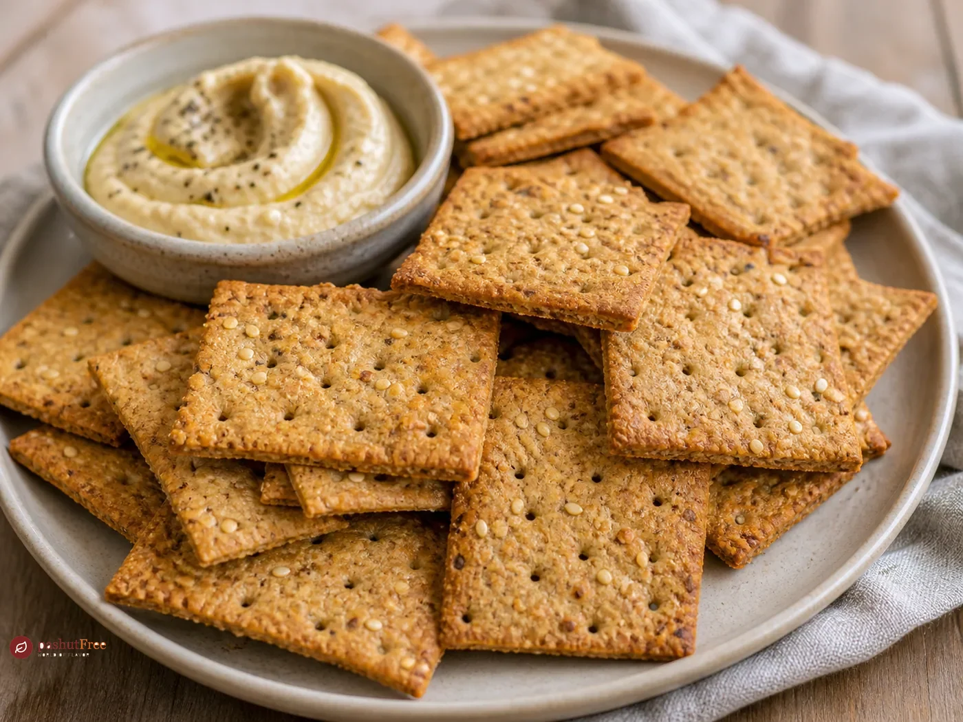 קרקרים טבעוניים מחיטה מלאה