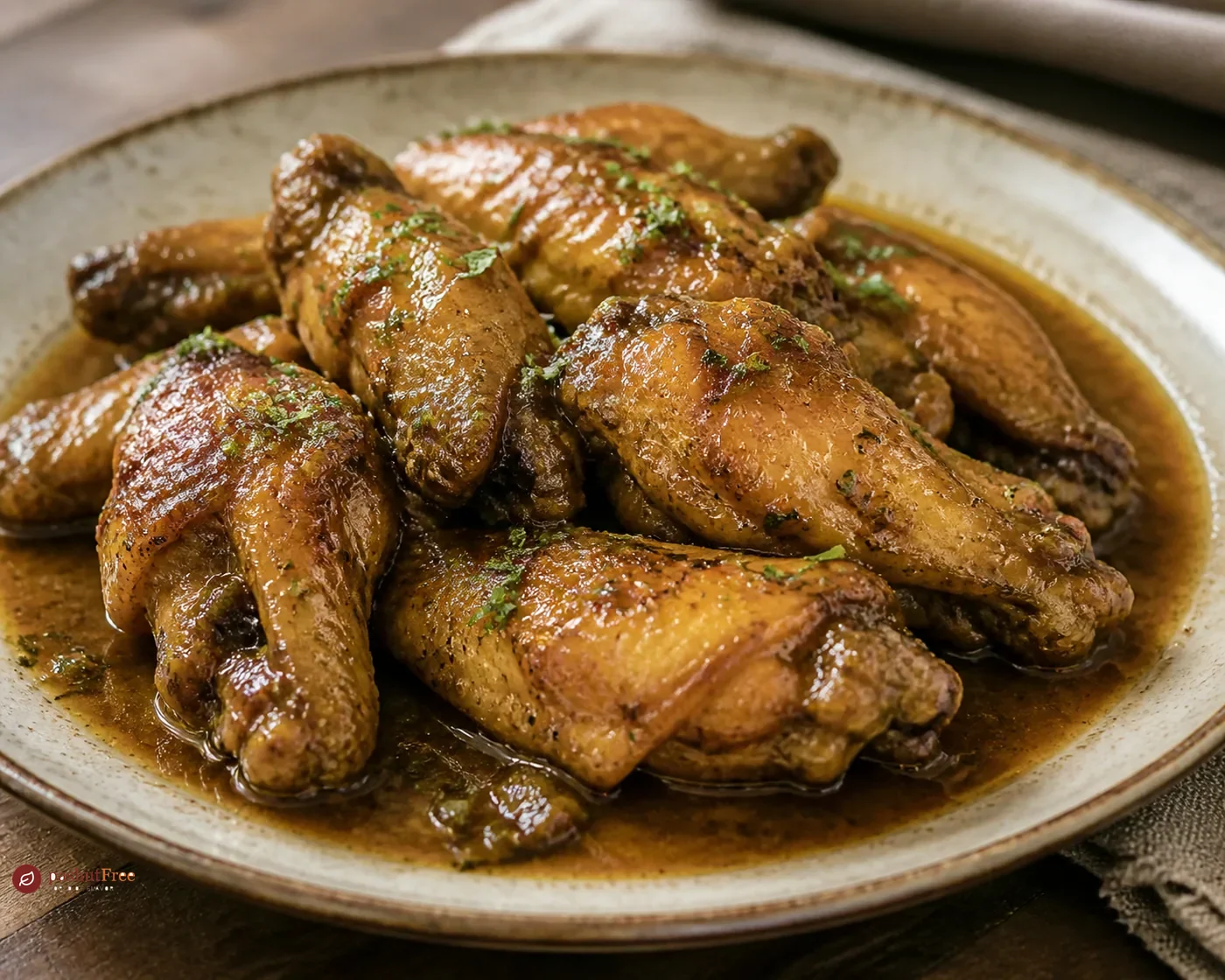 Savory Simmered Chicken Wings