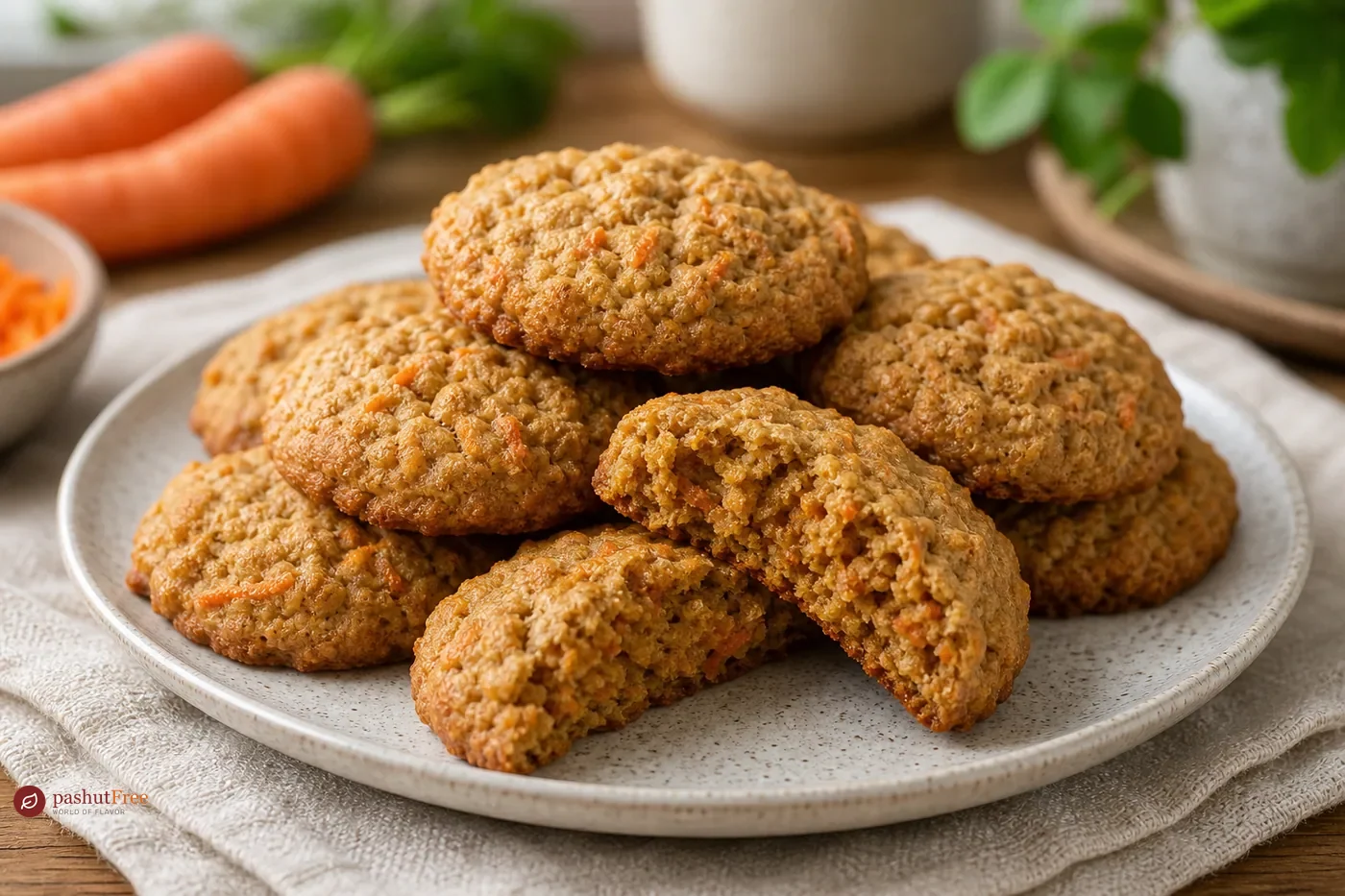 Finished homemade dish: Nutritious Carrot Cake Cookies