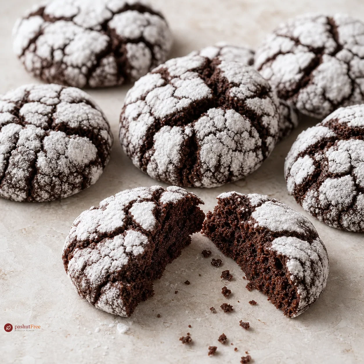 Gluten-Free Chocolate Crinkle Cookies
