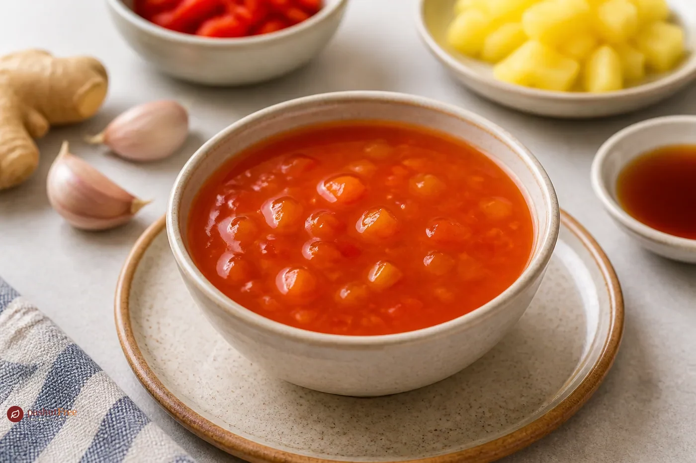 Finished homemade dish: Homemade Sweet and Sour Sauce