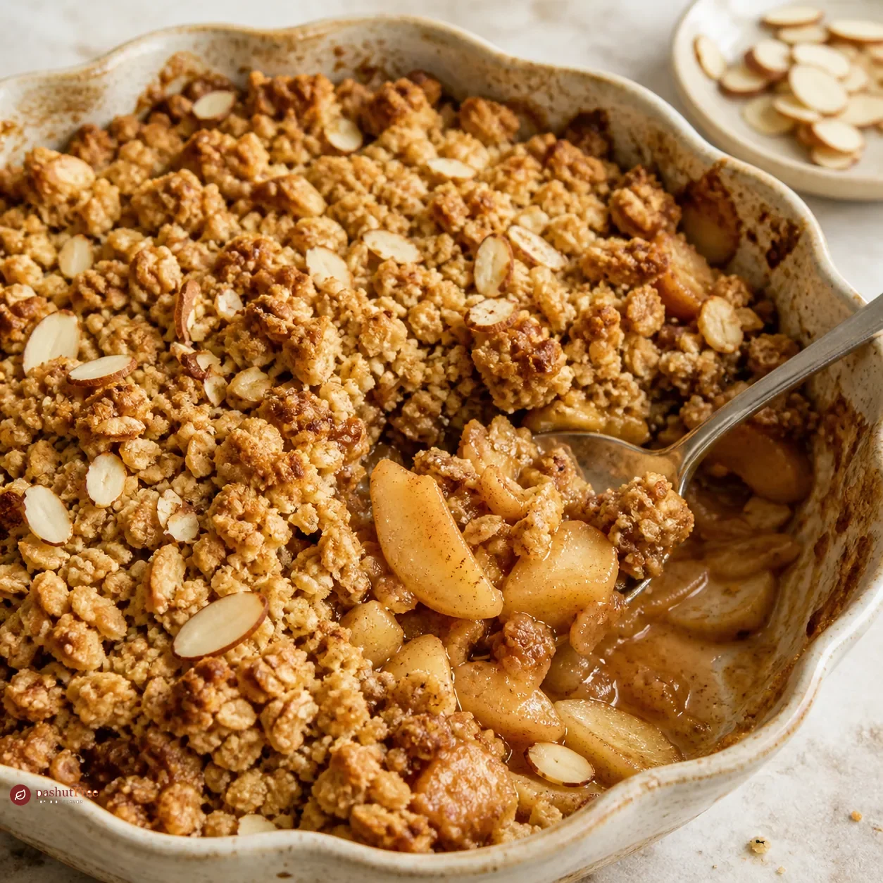 Spiced Apple Crumble with Almonds