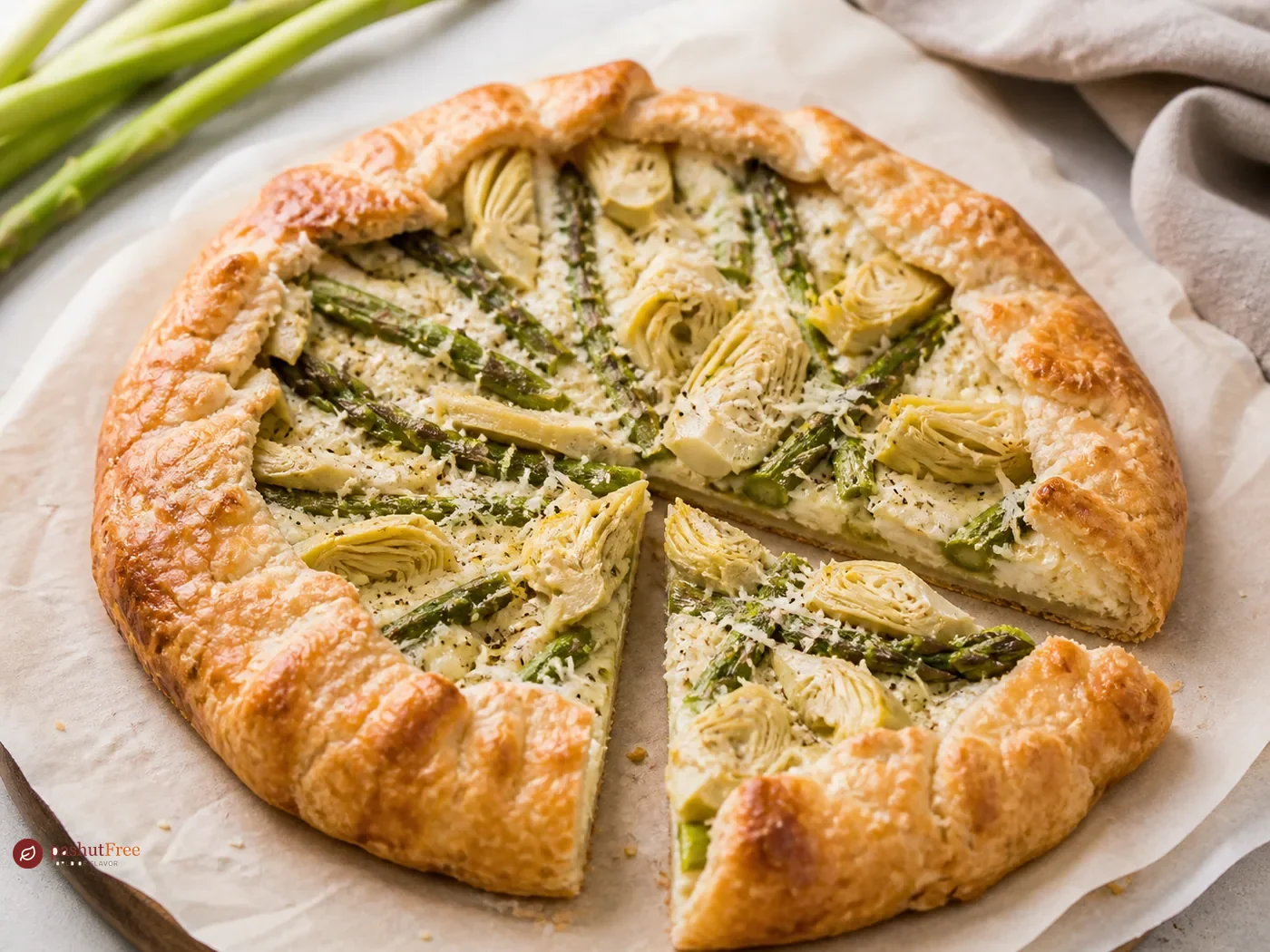 Asparagus and Artichoke Galette
