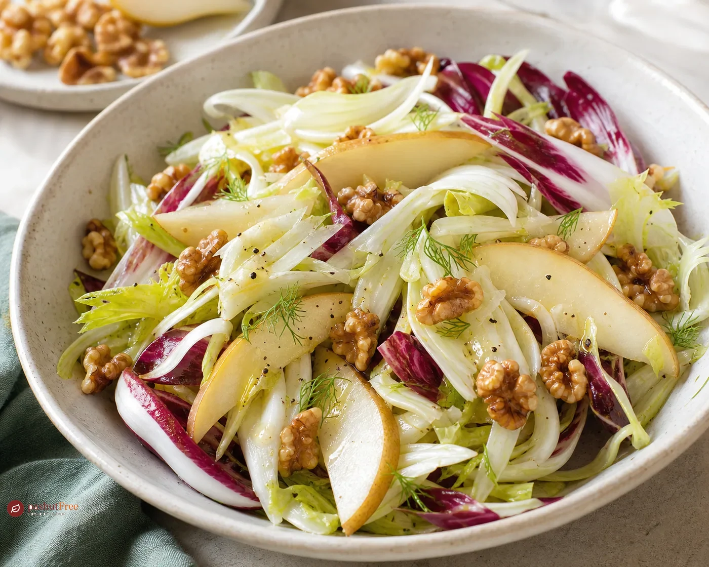 Fennel, Chicory, Pear and Walnut Salad