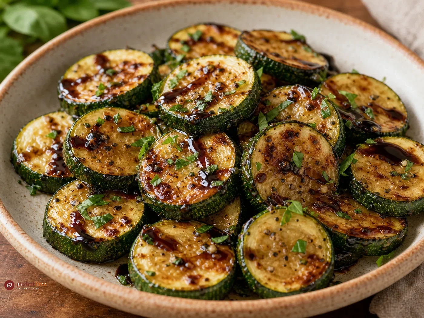 Zucchini with Balsamic Reduction