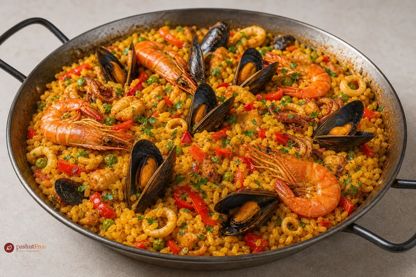 Spanish seafood rice