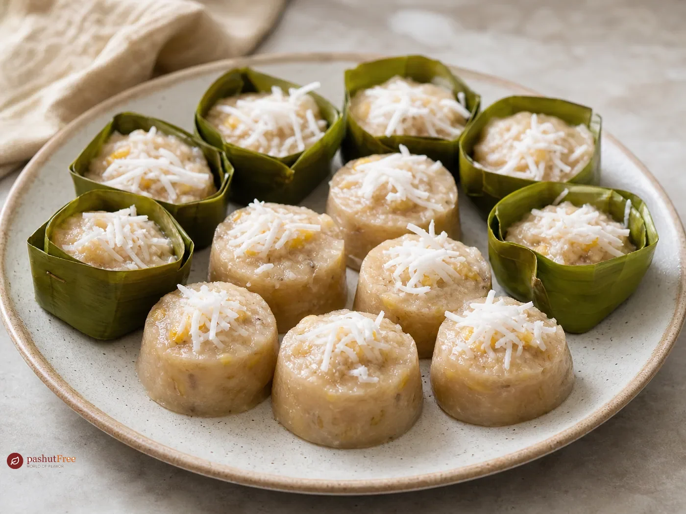 Thai Banana Cake Steamed