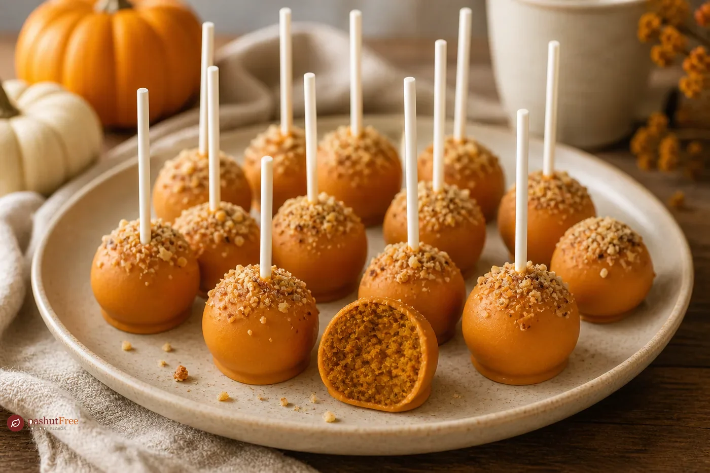 Finished homemade dish: Pumpkin Cake Pops
