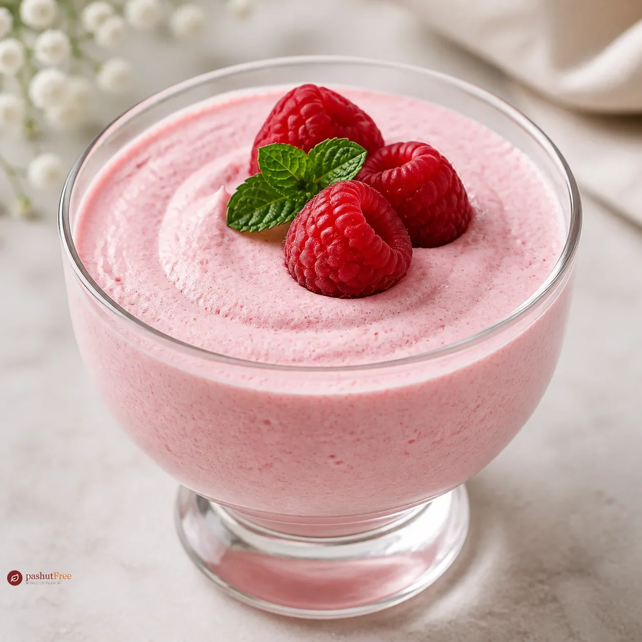 Raspberry mousse