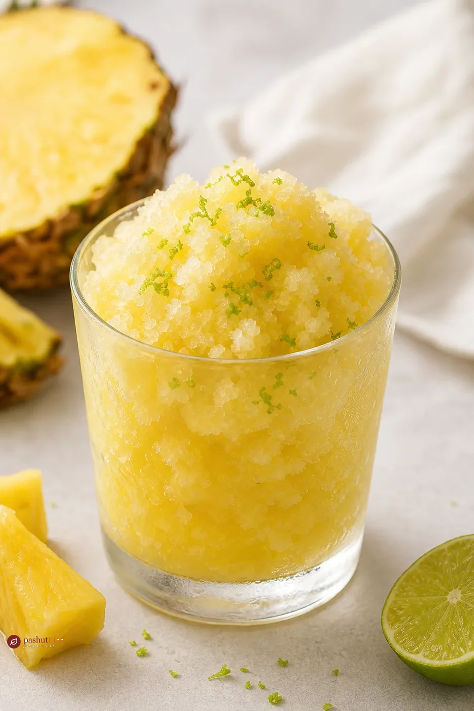 Granita de Piña Refrescante