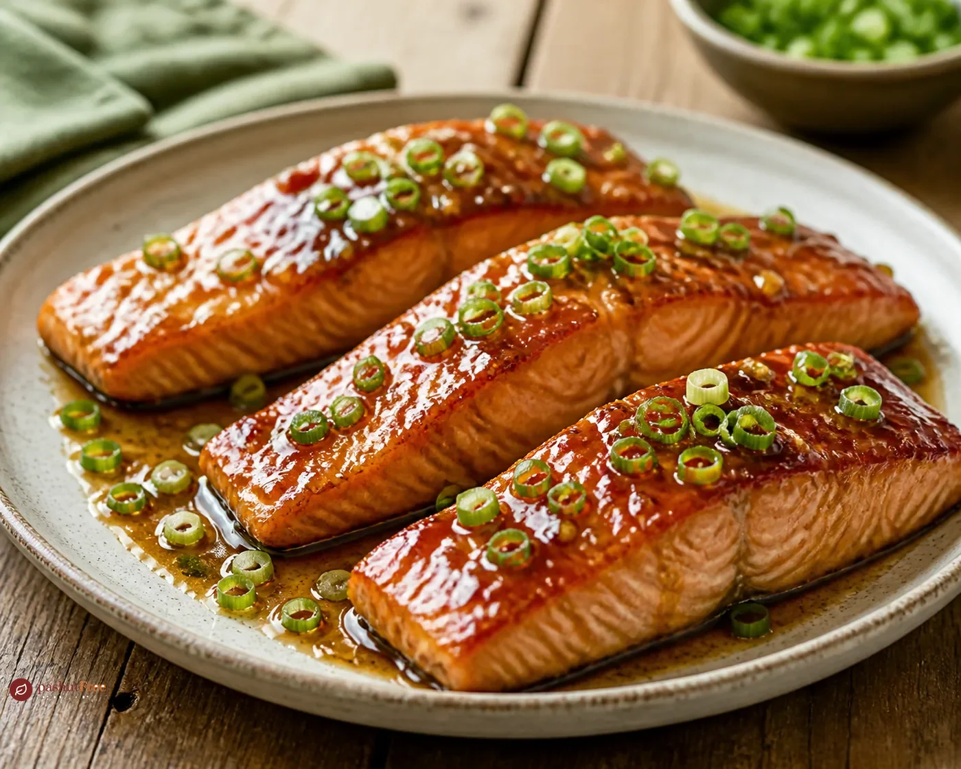 Oven-Baked Salmon with Teriyaki Sauce